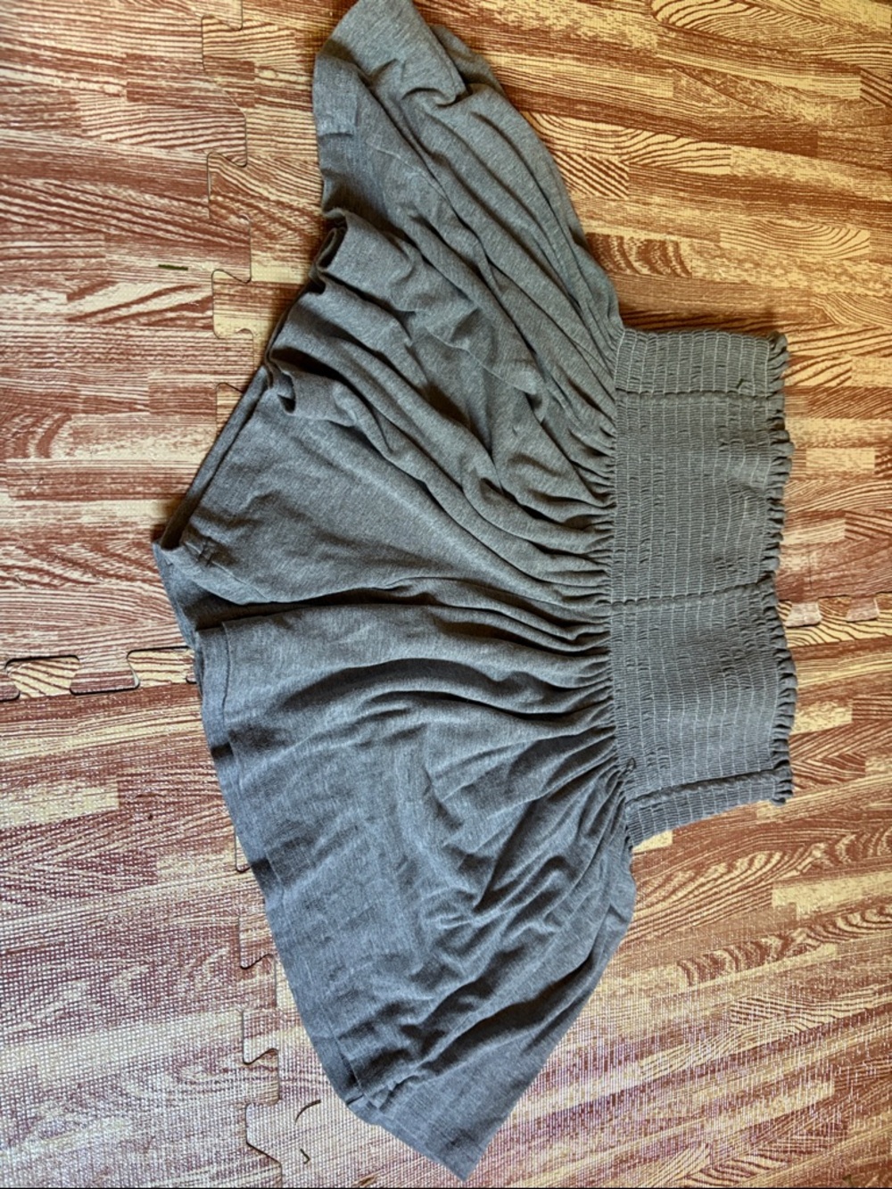 Grey natural life flowy shorts medium
